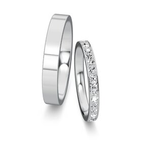 Eheringe Infinity mit Diamant-Pavé 0,46ct