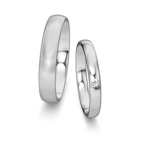 Eheringe Classic/Eternal mit Diamant 0,03ct