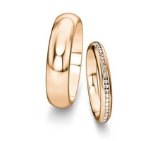 Eheringe Delight/Heaven mit Diamant-Pavé 0,17ct