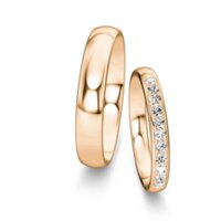 Eheringe Classic/Eternal mit Diamant-Pavé 0,22ct