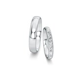 Eheringe Classic/Eternal mit Diamant-Pavé 0,22ct