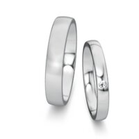 Eheringe Modern/Romance mit Diamant 0,03ct