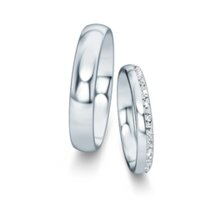 Eheringe Classic/Eternal mit Diamant-Pavé 0,16ct