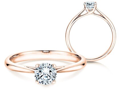 Verlobungsring Delight in 14K Roségold mit Diamant 0,75ct G/IF