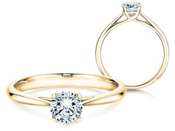 Verlobungsring Delight in 9K Weißgold mit Diamant 0,50ct H/SI