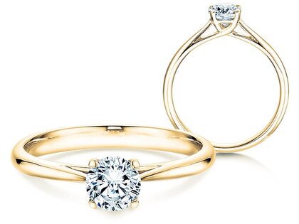 Verlobungsring Delight in 14K Gelbgold mit Diamant 0,40ct H/SI