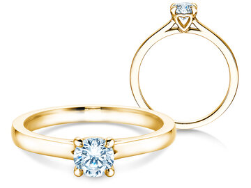 Verlobungsring Romance in 9K Weißgold mit Diamant 0,50ct H/SI