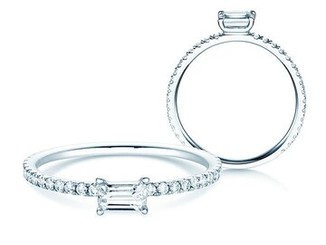 Verlobungsring Emerald-Cut