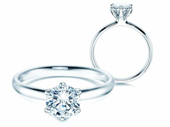 Einkaräter Verlobungsringe: Diamant 1 Karat & GIA-Zertifikat