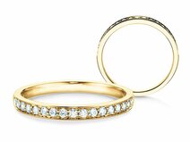 Verlobungsring Alliance in 14K Gelbgold mit Diamanten 0,30ct G/SI