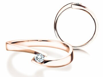 Verlobungsring Twist Petite in Roségold