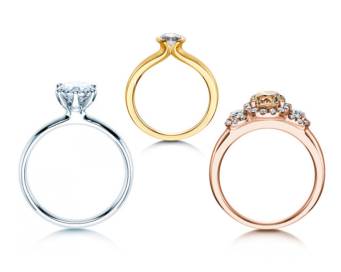 Edelmetall Diamant-Verlobungsringe online kaufen