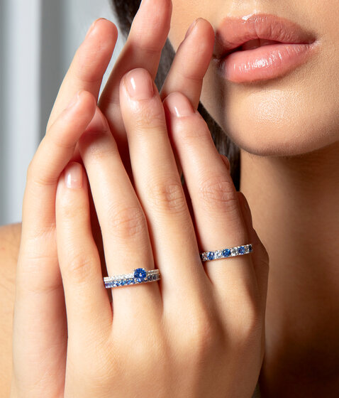 Saphirring zum kleinen Preis