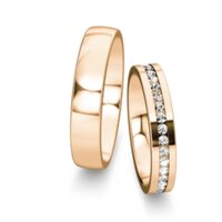 Eheringe Infinity mit Diamanten 0,48ct