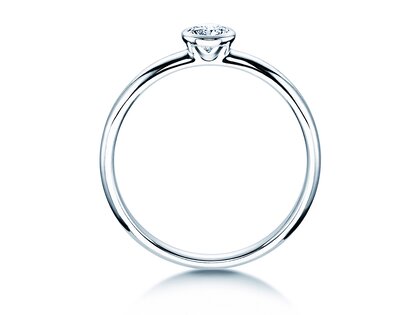 Verlobungsring Eternal in 9K Weißgold mit Diamant 0,25ct H/SI