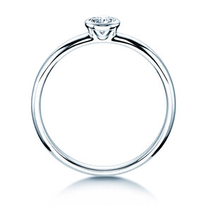 Verlobungsring Eternal in 9K Weißgold mit Diamant 0,25ct H/SI