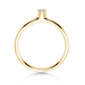 Verlobungsring Classic 6 in 14K Gelbgold mit Diamant 0,05ct H/SI