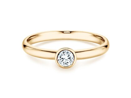 Verlobungsring Eternal in 9K Gelbgold mit Diamant 0,25ct H/SI
