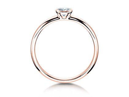 Verlobungsring Eternal in 9K Roségold mit Diamant 0,05ct G/SI