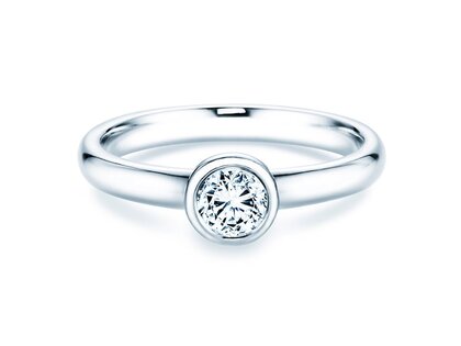 Verlobungsring Eternal in 9K Weißgold mit Diamant 0,40ct D/IF
