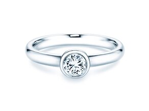 Verlobungsring Eternal in 9K Weißgold mit Diamant 0,40ct D/IF