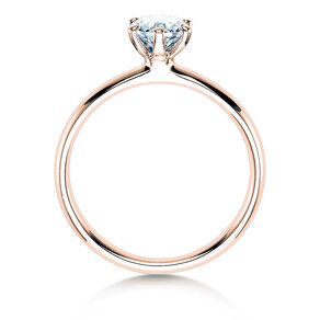 Verlobungsring Classic 6 in 18K Roségold mit Diamant 0,60ct H/SI