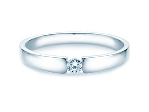 Verlobungsring Infinity Petite in 14K Weißgold mit Diamant 0,09ct G/SI