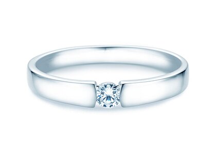 Verlobungsring Infinity Petite in Weißgold