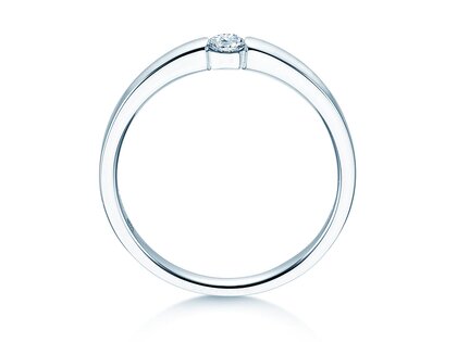 Verlobungsring Infinity Petite in Weißgold