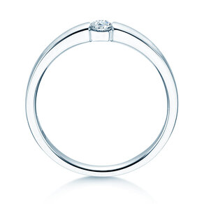 Verlobungsring Infinity Petite in Weißgold