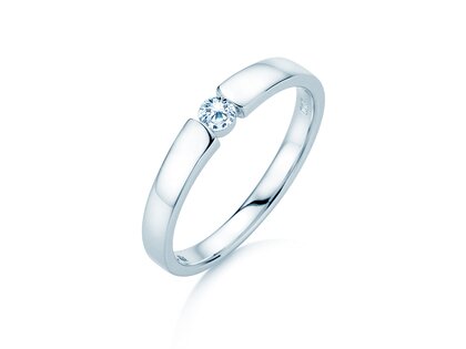 Verlobungsring Infinity Petite in Weißgold