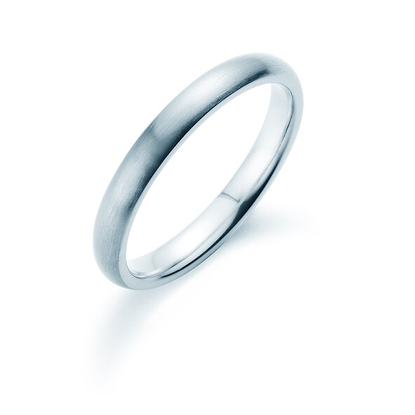 Herrenring Classic 3mm in Silber 925/- matt