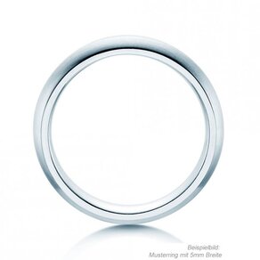 Herrenring Classic 3mm in Silber 925/- matt