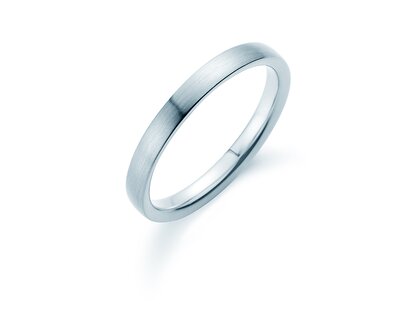 Herrenring Infinity 3mm in Silber 925/- matt
