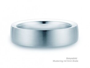Herrenring Infinity 3mm in Silber 925/- matt