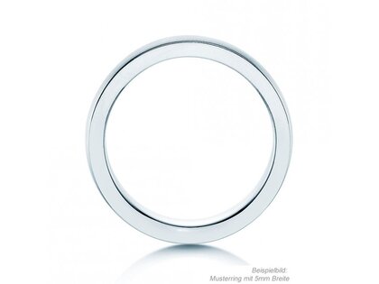 Herrenring Infinity 3mm in Silber 925/- matt