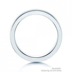 Herrenring Infinity 3mm in Silber 925/- matt