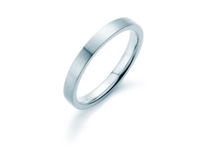 Herrenring Modern 3mm in Platin 950/- matt