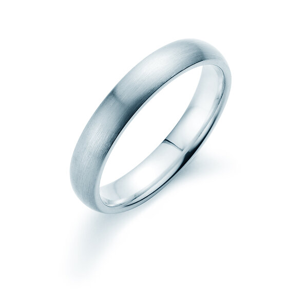 Herrenring Classic 4mm in Silber 925/- matt
