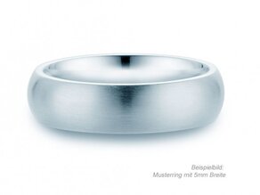 Herrenring Classic 4mm in Silber 925/- matt