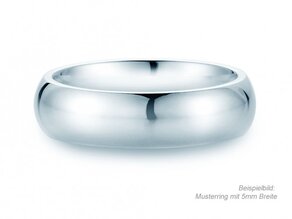 Herrenring Classic 6mm in 14K Weißgold poliert