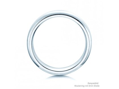Herrenring Classic 6mm in 14K Weißgold poliert