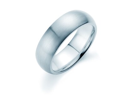 Herrenring Classic 7mm in Silber 925/- matt