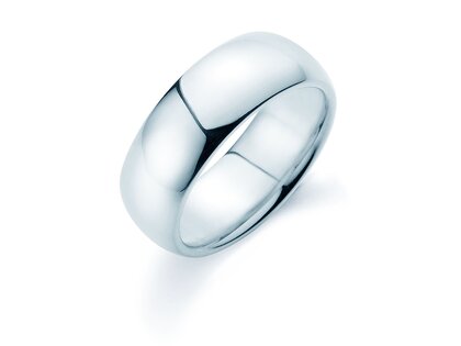Herrenring Classic 7,5mm in Silber 925/- poliert