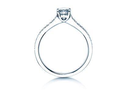 Verlobungsring Claire in 18K Weißgold mit Diamanten 0,70ct G/SI