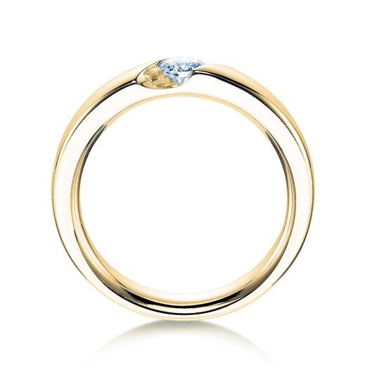 Verlobungsring Italic in 9K Gelbgold mit Labordiamant 0,50ct E/VS