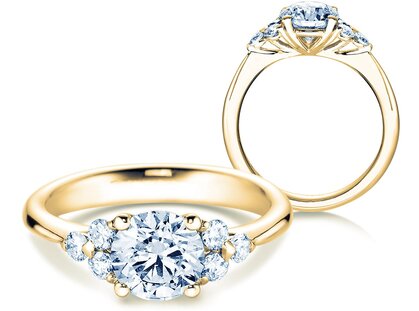 Verlobungsring Vivid Diamond in 9K Gelbgold mit Diamanten 1,80ct G/SI