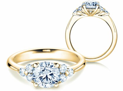 Verlobungsring Vivid Diamond in 18K Gelbgold mit Diamanten 1,80ct G/SI