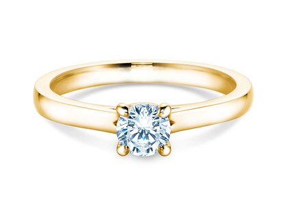 Verlobungsring Romance in 9K Gelbgold mit Labordiamant 0,50ct E/VS