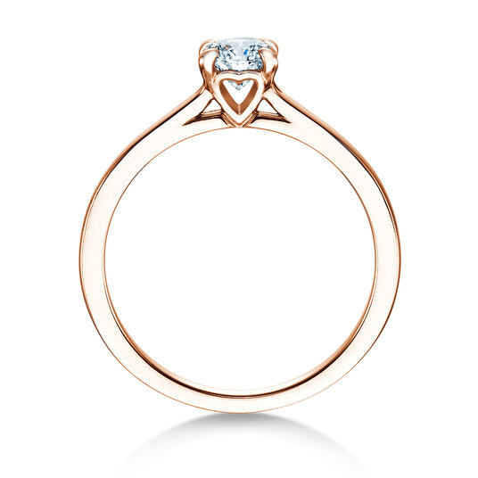 Verlobungsring Romance in 9K Roségold mit Labordiamant 0,50ct